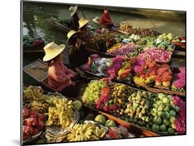 Damnoen Saduak Floating Market, Bangkok, Thailand-Gavin Hellier-Mounted Photographic Print