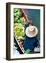 Damnoen Saduak Floating Market near Bangkok, Thailand-i viewfinder-Framed Photographic Print