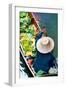 Damnoen Saduak Floating Market near Bangkok, Thailand-i viewfinder-Framed Photographic Print