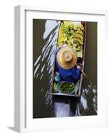 Damnoen Saduak Floating Market with Vendor-Terry Eggers-Framed Photographic Print
