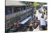 Damnoen Saduak Floating Markets, Bangkok, Thailand, Southeast Asia, Asia-Frank Fell-Stretched Canvas