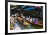 Damnoen Saduak Floating Markets, Bangkok, Thailand, Southeast Asia, Asia-Frank Fell-Framed Photographic Print