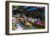 Damnoen Saduak Floating Markets, Bangkok, Thailand, Southeast Asia, Asia-Frank Fell-Framed Photographic Print