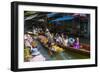 Damnoen Saduak Floating Markets, Bangkok, Thailand, Southeast Asia, Asia-Frank Fell-Framed Photographic Print