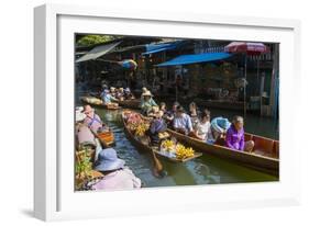 Damnoen Saduak Floating Markets, Bangkok, Thailand, Southeast Asia, Asia-Frank Fell-Framed Photographic Print