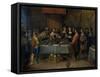 Damocles at the Table, before 1620-Frans Francken II-Framed Stretched Canvas