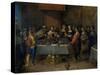 Damocles at the Table, before 1620-Frans Francken II-Stretched Canvas