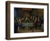 Damocles at the Table, before 1620-Frans Francken II-Framed Giclee Print