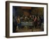 Damocles at the Table, before 1620-Frans Francken II-Framed Giclee Print