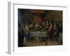 Damocles at the Table, before 1620-Frans Francken II-Framed Giclee Print