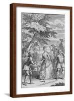 Damon & Phillida, c1730-Gerard Vandergucht-Framed Giclee Print