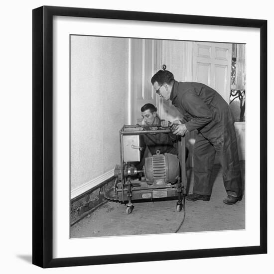 Damp Proofing, Goldthorpe, South Yorkshire, 1957-Michael Walters-Framed Photographic Print