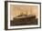 Dampfer Albert Ballin Der Hapag Im Abendrot-null-Framed Giclee Print