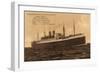 Dampfer Albert Ballin Der Hapag Im Abendrot-null-Framed Giclee Print