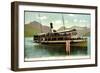 Dampfer Auf Vierwaldstättersee, Ankunft in Weggis-null-Framed Giclee Print