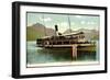 Dampfer Auf Vierwaldstättersee, Ankunft in Weggis-null-Framed Giclee Print