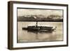 Dampfer Bavaria in Fahrt, Starnberger See, Berge-null-Framed Giclee Print