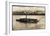 Dampfer Bavaria in Fahrt, Starnberger See, Berge-null-Framed Giclee Print