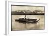 Dampfer Bavaria in Fahrt, Starnberger See, Berge-null-Framed Giclee Print