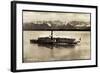 Dampfer Bavaria in Fahrt, Starnberger See, Berge-null-Framed Giclee Print