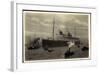 Dampfer Bremen, Norddeutscher Lloyd Bremen, Lotsen-null-Framed Giclee Print