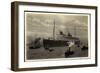 Dampfer Bremen, Norddeutscher Lloyd Bremen, Lotsen-null-Framed Giclee Print