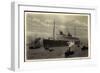 Dampfer Bremen, Norddeutscher Lloyd Bremen, Lotsen-null-Framed Giclee Print