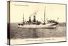 Dampfer Britannia Der Compagnie Cyprien Fabre-null-Stretched Canvas
