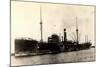 Dampfer City of Westminster, Steamer Near Port-null-Mounted Giclee Print