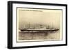 Dampfer Claude Bernard, Compagnie Chargeurs Reunis-null-Framed Giclee Print