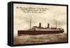 Dampfer Columbus, Norddeutscher Lloyd Bremen-null-Framed Stretched Canvas