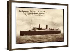 Dampfer Columbus, Norddeutscher Lloyd Bremen-null-Framed Giclee Print