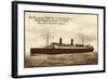 Dampfer Columbus, Norddeutscher Lloyd Bremen-null-Framed Giclee Print