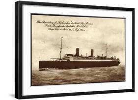 Dampfer Columbus, Norddeutscher Lloyd Bremen-null-Framed Giclee Print