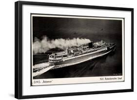 Dampfer D.M.S. Baloeran, Rotterdamsche Lloyd-null-Framed Giclee Print