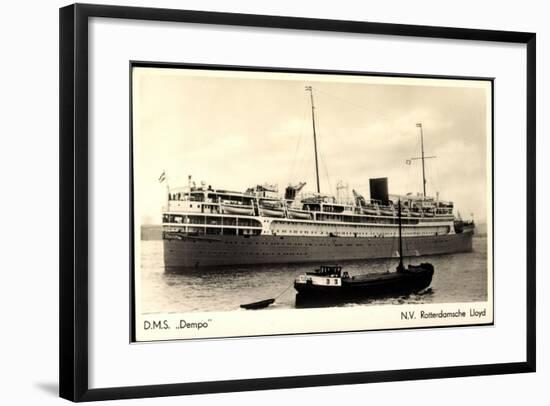 Dampfer D.M.S. Dempo, Rotterdamsche Lloyd-null-Framed Giclee Print