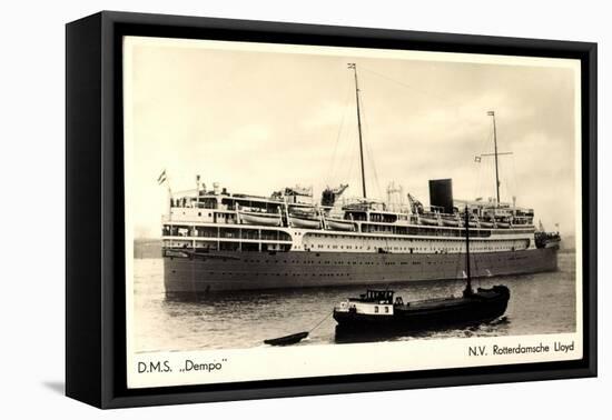 Dampfer D.M.S. Dempo, Rotterdamsche Lloyd-null-Framed Stretched Canvas