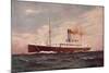 Dampfer Der Blue Funnel Line-null-Mounted Giclee Print