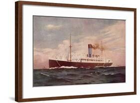 Dampfer Der Blue Funnel Line-null-Framed Giclee Print