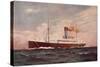 Dampfer Der Blue Funnel Line-null-Stretched Canvas