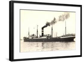 Dampfer Explorer, Steamship, Steamer, 1931-null-Framed Giclee Print