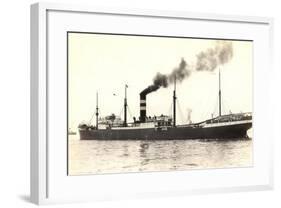 Dampfer Explorer, Steamship, Steamer, 1931-null-Framed Giclee Print
