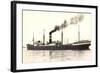 Dampfer Explorer, Steamship, Steamer, 1931-null-Framed Giclee Print