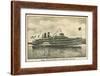 Dampfer Hendrick Huson, Hudson River Day Line-null-Framed Giclee Print