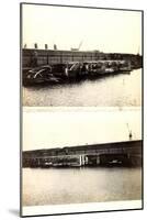 Dampfer Holdec Gekentert Im Hafen,Messageries Marit-null-Mounted Giclee Print