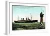 Dampfer Ksr Wilhelm D Große, Lloyd Bremen, Leuchtturm-null-Framed Giclee Print