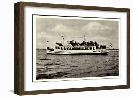 Dampfer M.S. Flevo Meer, Veluwemeer, Harderwijk-null-Framed Giclee Print