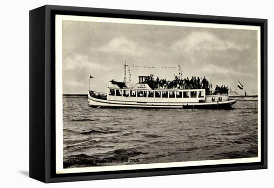 Dampfer M.S. Flevo Meer, Veluwemeer, Harderwijk-null-Framed Stretched Canvas