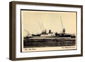 Dampfer M.S. Kota Baroe, Rotterdamsche Lloyd-null-Framed Giclee Print