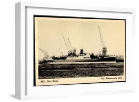 Dampfer M.S. Kota Baroe, Rotterdamsche Lloyd-null-Framed Giclee Print